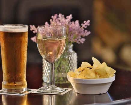 beer wine and pub snacks