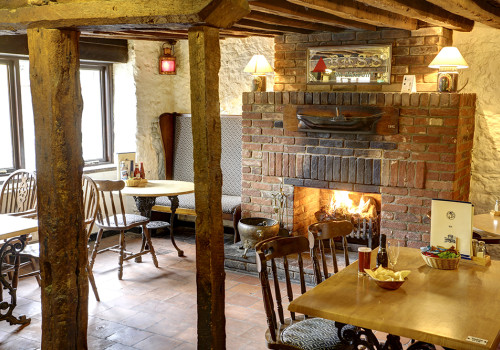 traditional fire lit pub