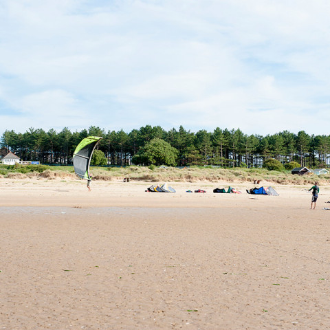 Old Hunstanton North Norfolk wind surfing